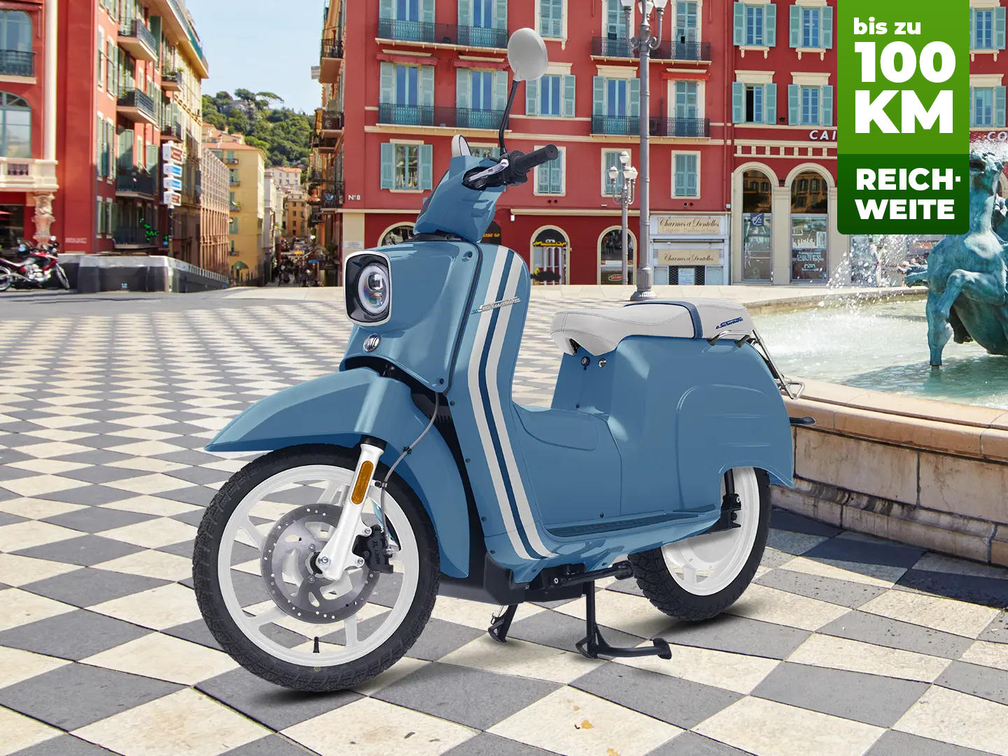 eSchwalbe 50er - nizza 45 km/h 100% Elektrisch Sitz- und Lenkerheizung